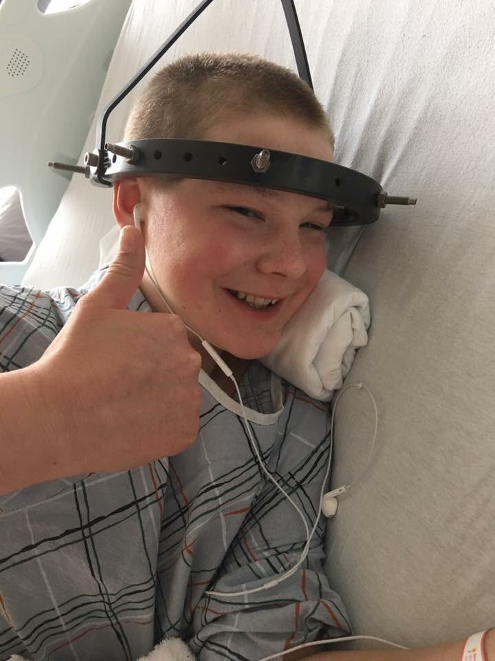 beccamahon_'s tweet photo. Everyone please keep Charlie in your thoughts &amp; prayers as he has another surgery today. Good luck buddy💙 #CP3Strong https://t.co/6e79JAOgvY