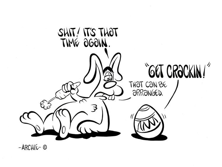 uglyjunior's tweet photo. Squid Splatter https://t.co/rGIB1x1P2i  #uglyjunior #easter #bunny #rabbit #cartoon #awesome #fun #illustration https://t.co/Oyv0r5ojdN