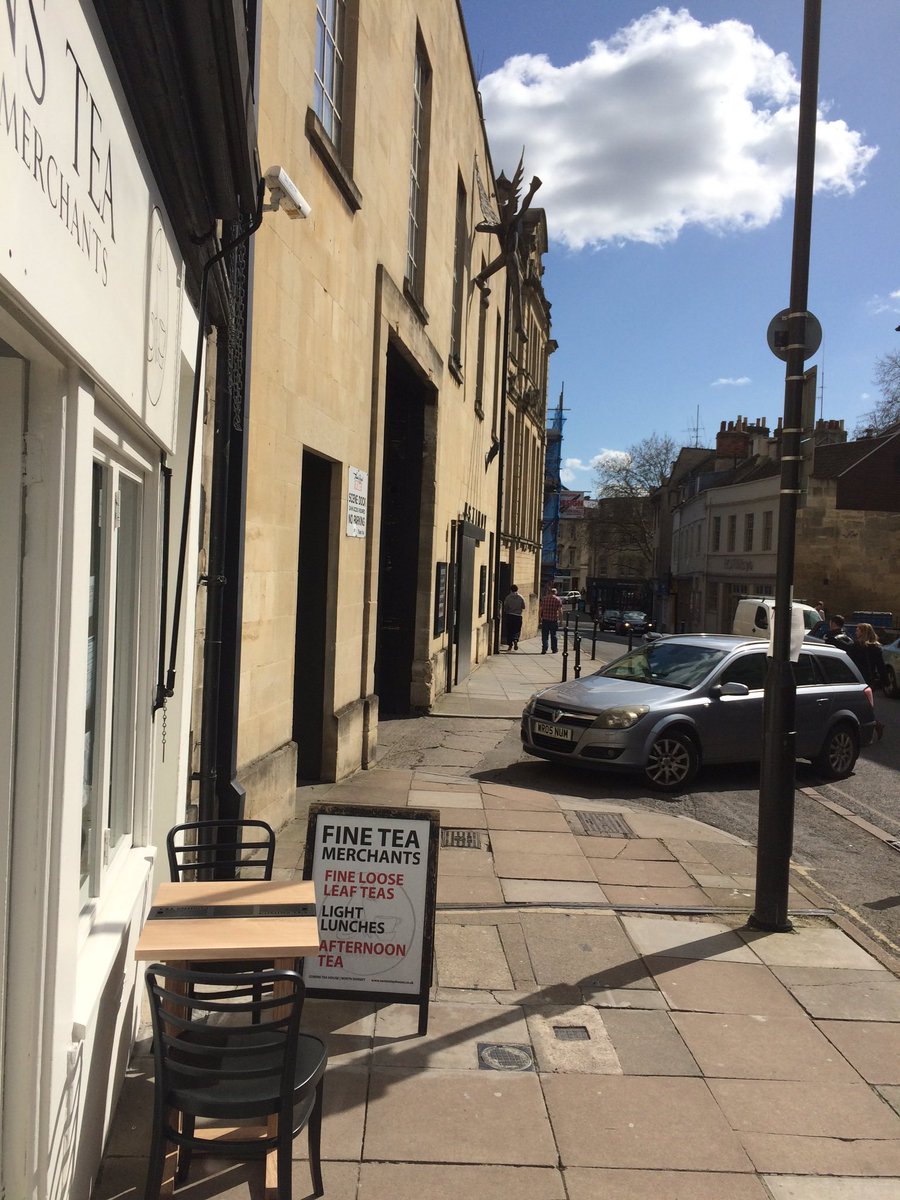 Beautiful day in Bath today. Need a refreshing cup of tea? We are open until 6pm today. #bath #tea #teahouse
