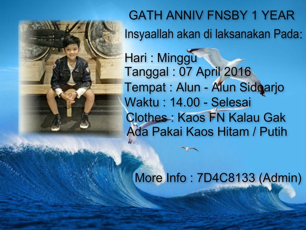 Gath Anniv FNSBY Ayo Buat FNSBY Wajib Datang Ya <a href="/Fadil_aflah/">ahmad</a>