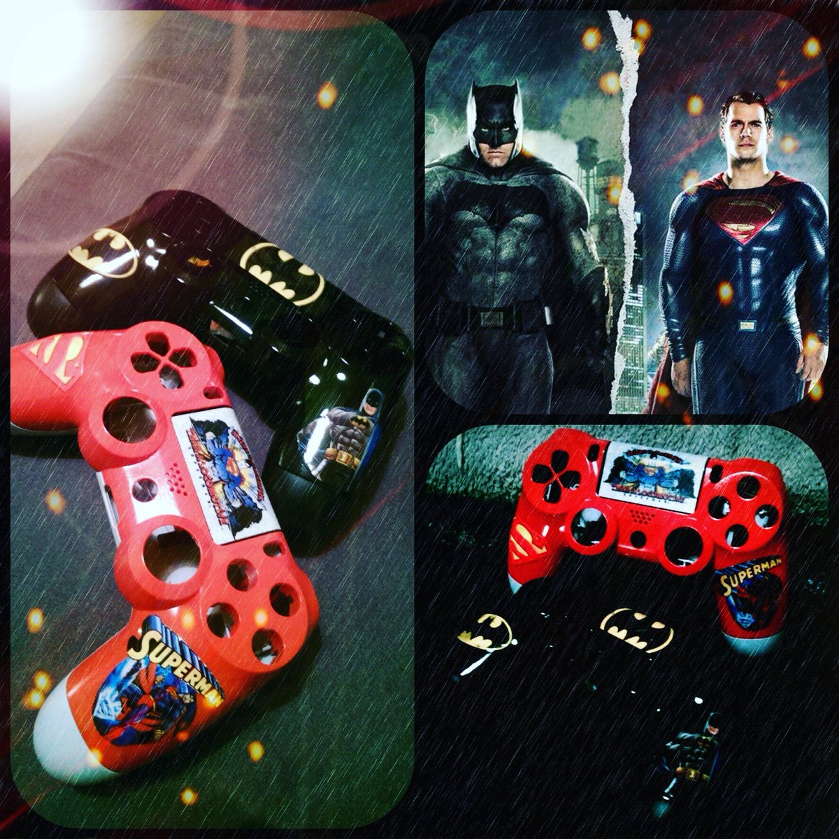 ControllerModHB's tweet photo. Neues Projekt zum Kinostart 
#batmanvsuperman #batman #superman #ps4controller #modding 
#dawnofjustice #kinostart https://t.co/Ik2MtTI0Z6