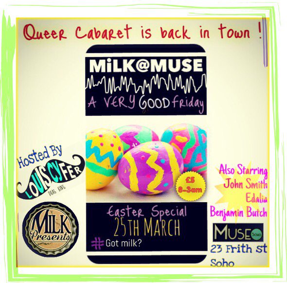 koruptkabuki's tweet photo. The time has come !!!We demand the bar bunnies wear ears @MilkPresents #gotmilk ? #gotfomo ?? @MuseSoho @kayyLouise https://t.co/WU8Q2ERN9S