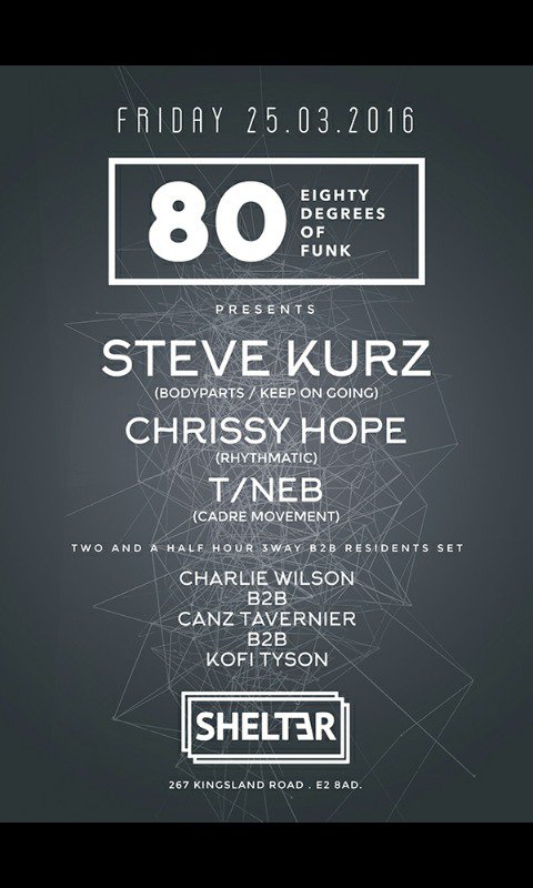 80DF_1's tweet photo. #EightyDegreesOfFunk #80DF #housemusic #techno #minimal #minimaltechno #dubby #grooves #london #party #ShelterBar https://t.co/PA6SbbMHRW