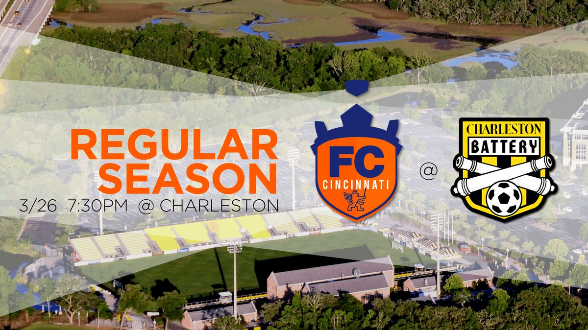 We play our FIRST GAME EVER today at 7:30pm at <a href="/Chas_Battery/">Charleston Battery</a>! Read our preview here: fccincinnati.com/match-preview-…