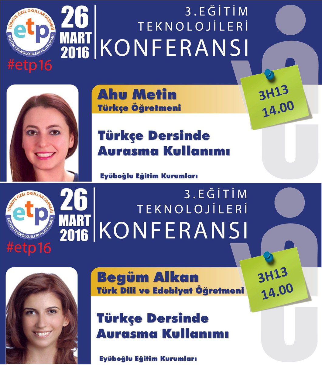 EyubogluTech's tweet image. 14.00 3H13 de &apos;Türkçe Dersinde Aurasma Kullanımı&apos; sunumuyla @EyubogluEgitim #ETP16 da @EyubogluTech