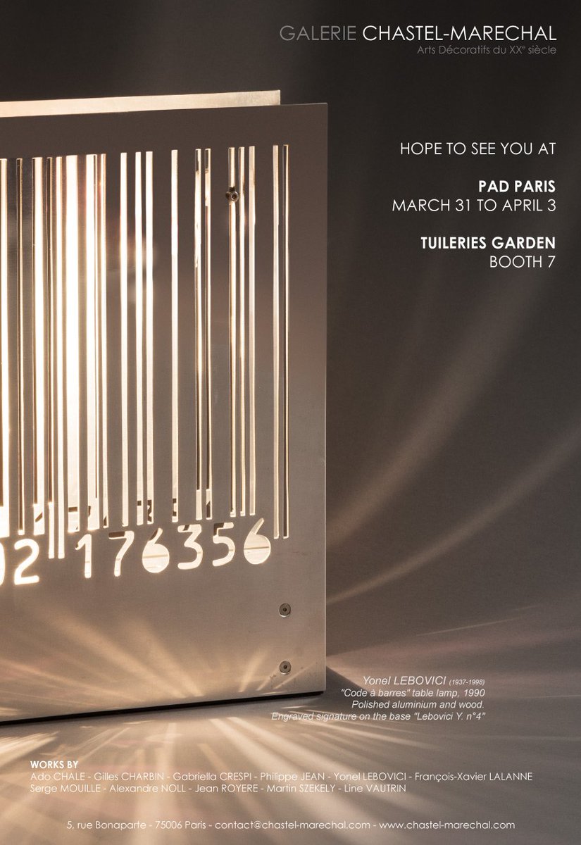 ChastelMarechal's tweet photo. Hope to see you @padfairs Paris next week ! Tuileries Garden. March 31 to April 3 ! #GCMpadparis2016 #yonellebovici https://t.co/npxkIH6ePf