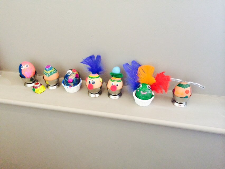 Egg painting with our youngest  guests <a href="/Benjaminjscott/">Ben Scott</a> <a href="/placemadebyyou/">A Place Made By You</a>