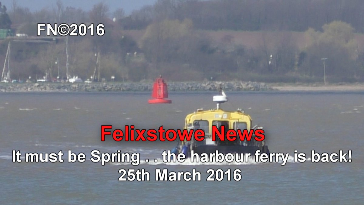 Felixstowe_news's tweet image. New video - it must be spring, 'cos the Harwich harbour ferry is back in business again! felixstowenews.tv/?p=1330