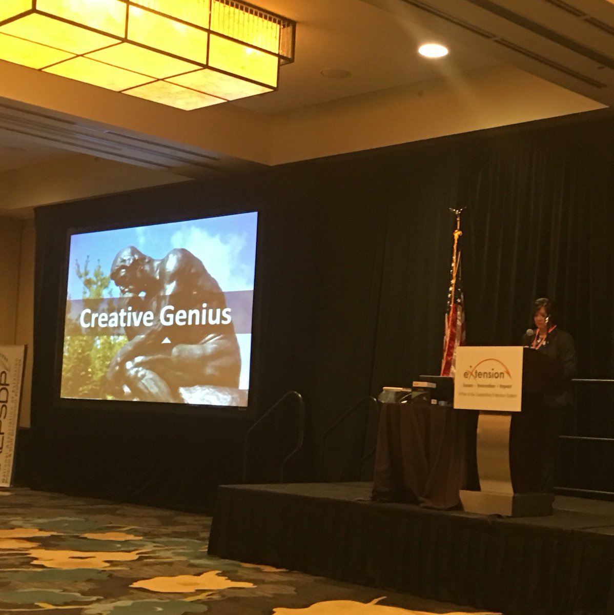 jane_schuchardt's tweet photo. ECOP Chair Michelle Rodgers says innovation will take Extension to the next century. #NeXC2016 #ext100years https://t.co/rDNwdMvvoL