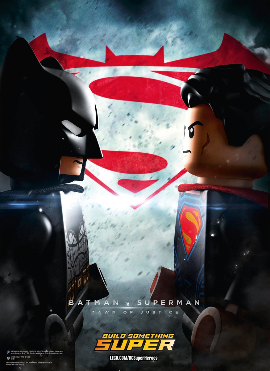 LEGO_Group's tweet image. #Batman embarks on a personal vendetta against #Superman in #BatmanvsSuperman #DawnofJustice. #LEGOSuperheroes