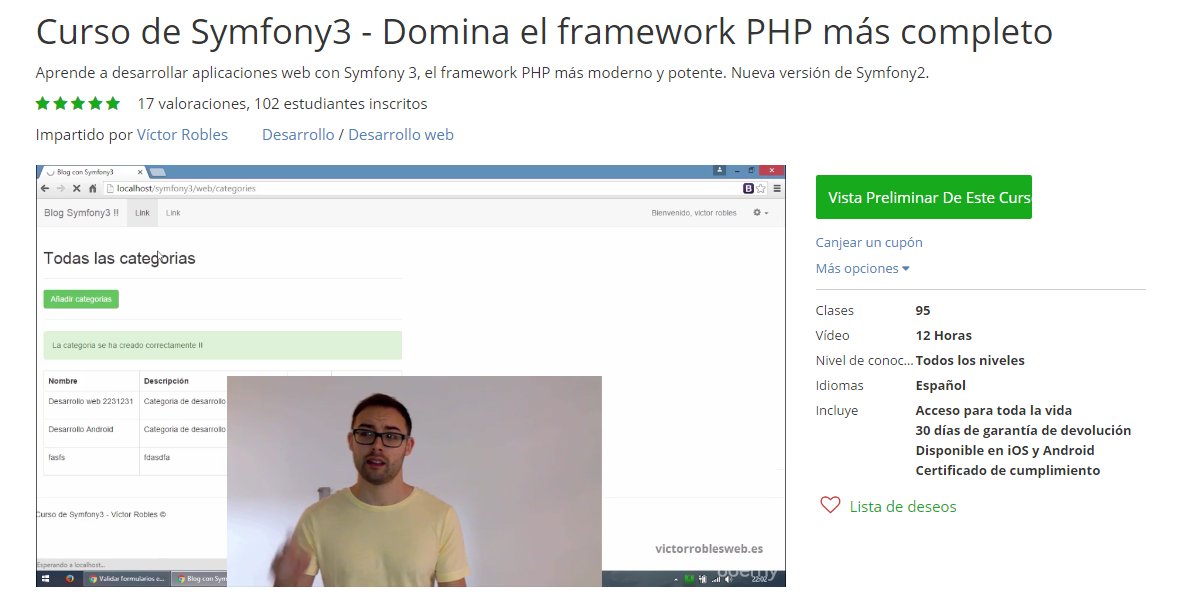 victorobs's tweet image. Más de 100 alumnos en mi curso de #Symfony3 udemy.com/curso-de-symfo… ¡Gracias a todos!