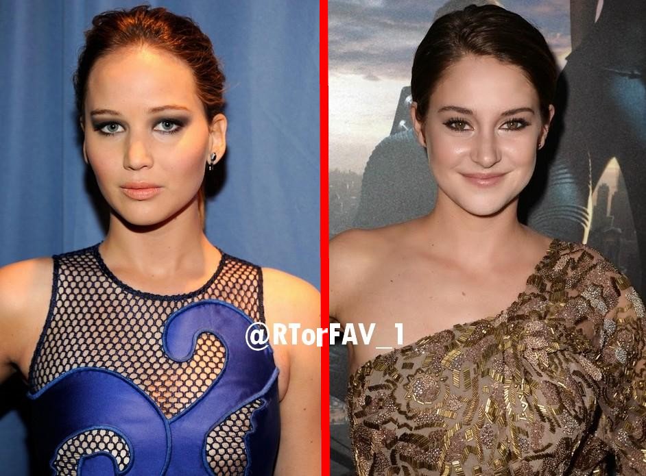 RTorFAV_1's tweet photo. REQUESTED 
RT for Jennifer Lawrence 
LIKE for Shailene Woodley https://t.co/wXqBuYizbd