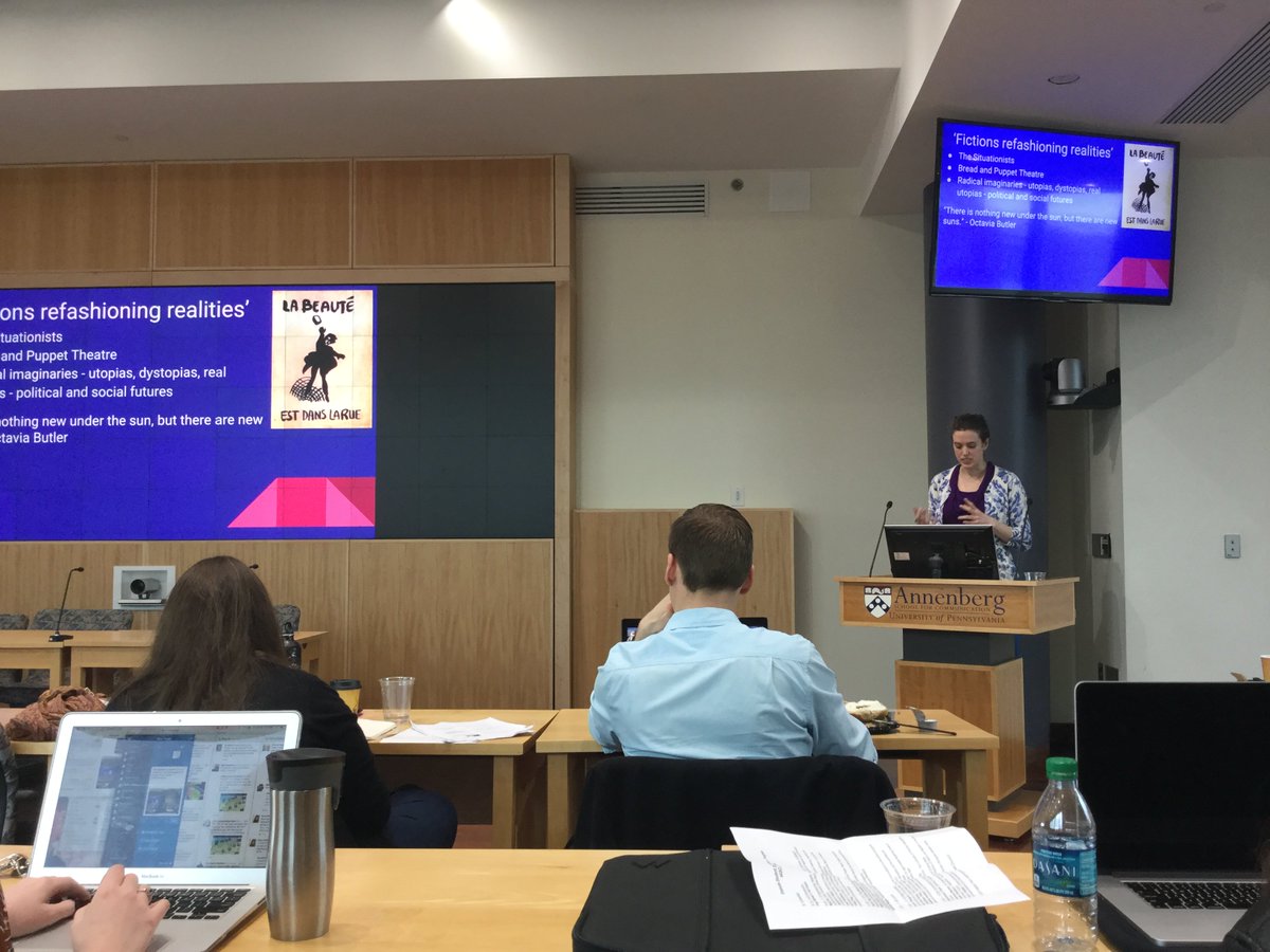 AnnenbergPenn's tweet photo. Live: Jasmine Erdener on "Performance, Power, and Collectivity" #ASConnected https://t.co/rtgzC38gnT