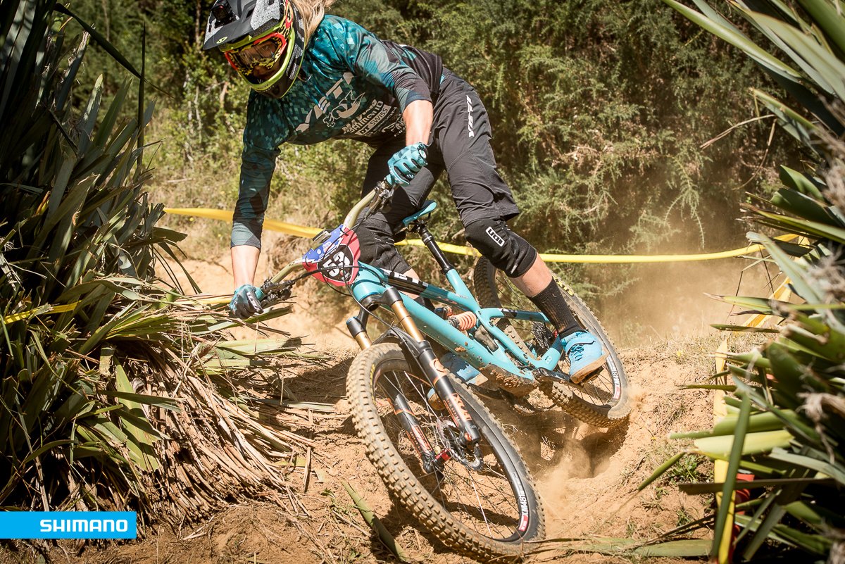 RideShimano's tweet photo. Photos from Day 1 of @World_Enduro action in Corral, Chile. 
Full album > https://t.co/gs8PQNbktE #EWS #RideShimano https://t.co/bglJJWURqp