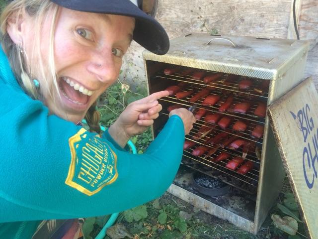 UnicornPicnic's tweet photo. Brooke Edwards is one cool chick! Here she is smoking her own Alaskan salmon <3 #unicornpicnic https://t.co/OujthYSuD9