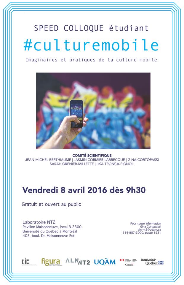 Je vous invite à venir assister à ce speed colloque auquel je participe le 8 avril prochain. #culturemobile <a href="/LaboNT2/">ALN|NT2</a>