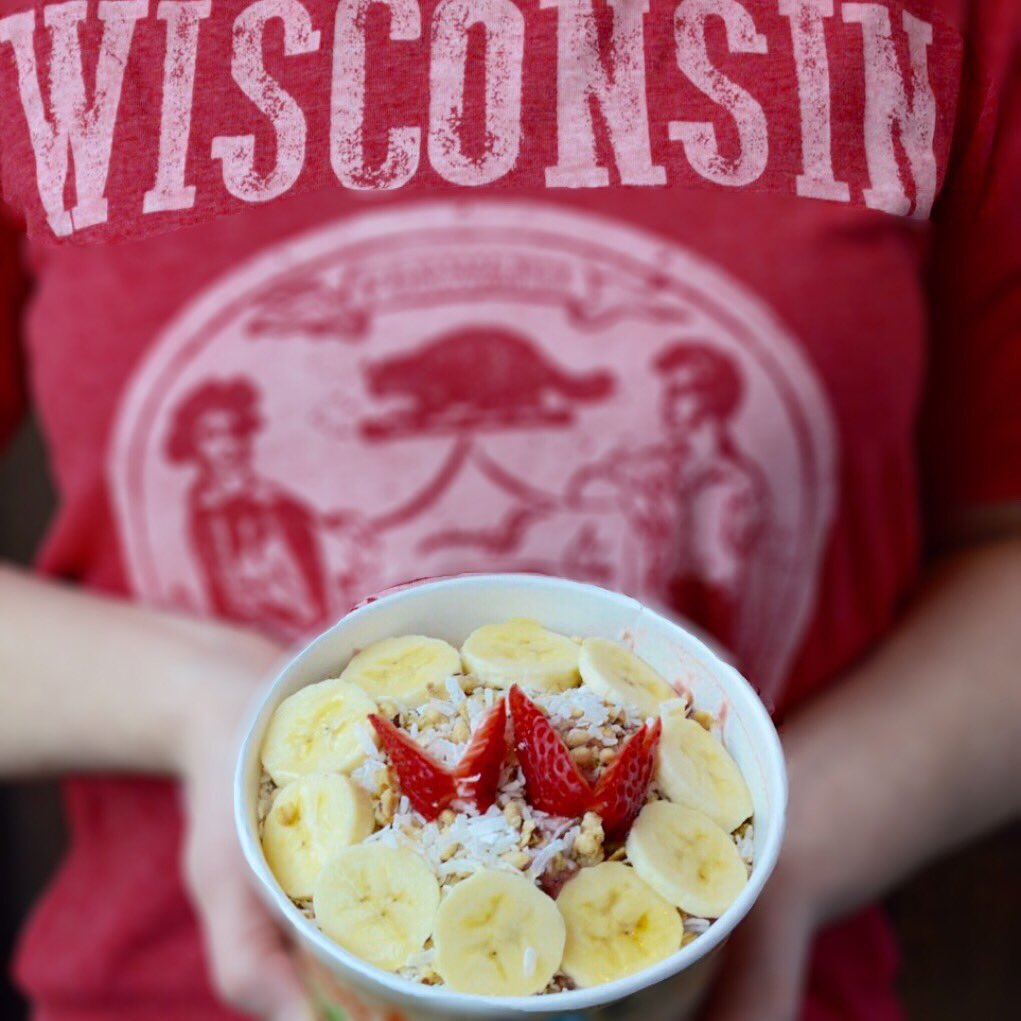 BOHMadison's tweet photo. Go Badgers!! We're so excited to cheer on our UW Basketball team at the Sweet 16 tonight! #Madison #gobucky https://t.co/oRZhj79tmd