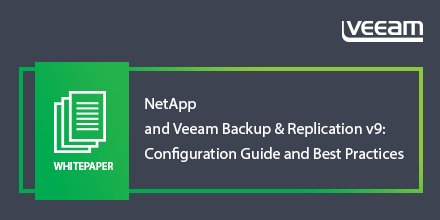 Veeam's tweet photo. #NetApp and #Veeam Backup &amp; Replication v9: Configuration Guide and Best Practices: https://t.co/LwVptTvJXZ https://t.co/jaaca679H0
