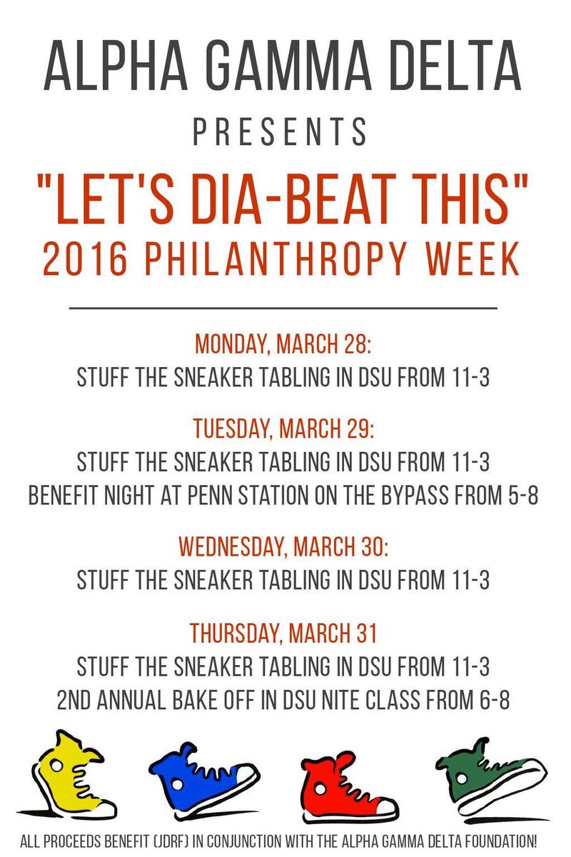 OliviaGuelda's tweet photo. Please stop by to Stuff the Sneaker 11-3 next week!! Proceeds benefit the kids of JDRF! Let's #DiabeatThis! ❤️💛💚 https://t.co/hWR33OFP57