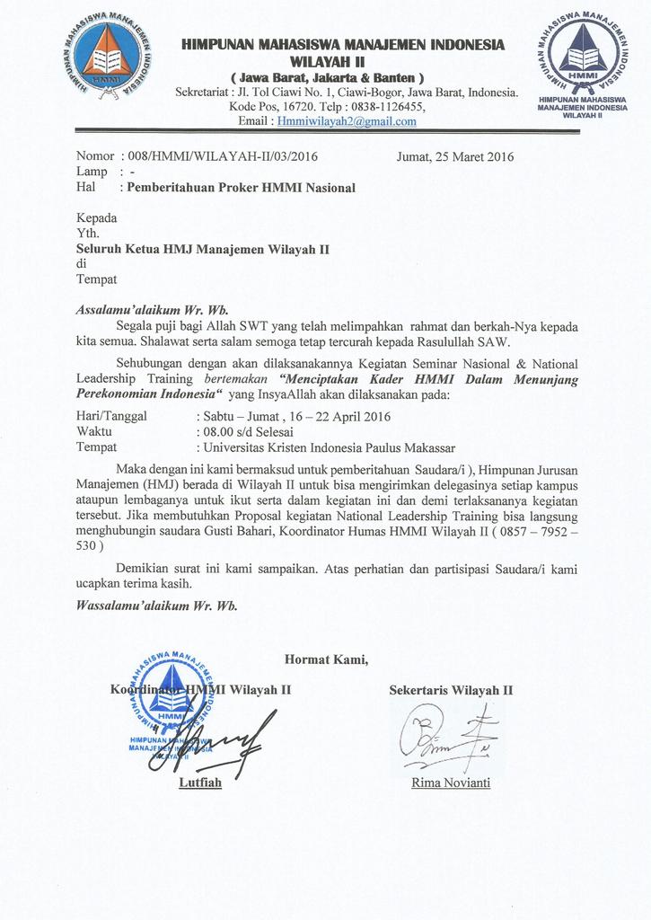 Siapkan Delegasi - Delegasi HMJ setiap Universitas &amp; Ikutilaah Kegiatan National Ledership Training HMMI #Hmmijaya