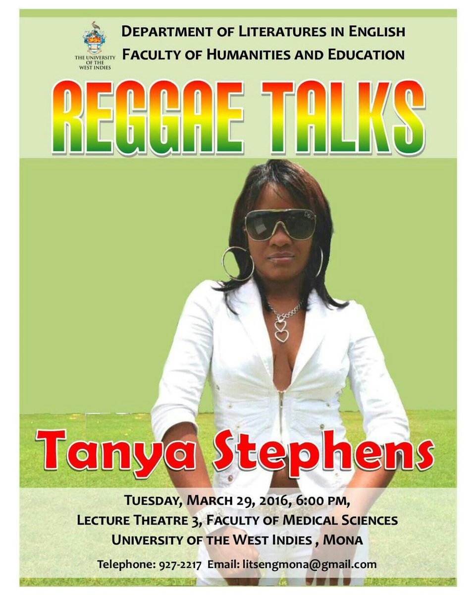 EqualityJa's tweet photo. Make sure you come out to Reggae Talks!  We will be there☺ @Tanya_Stephens https://t.co/V6gveBjAlS