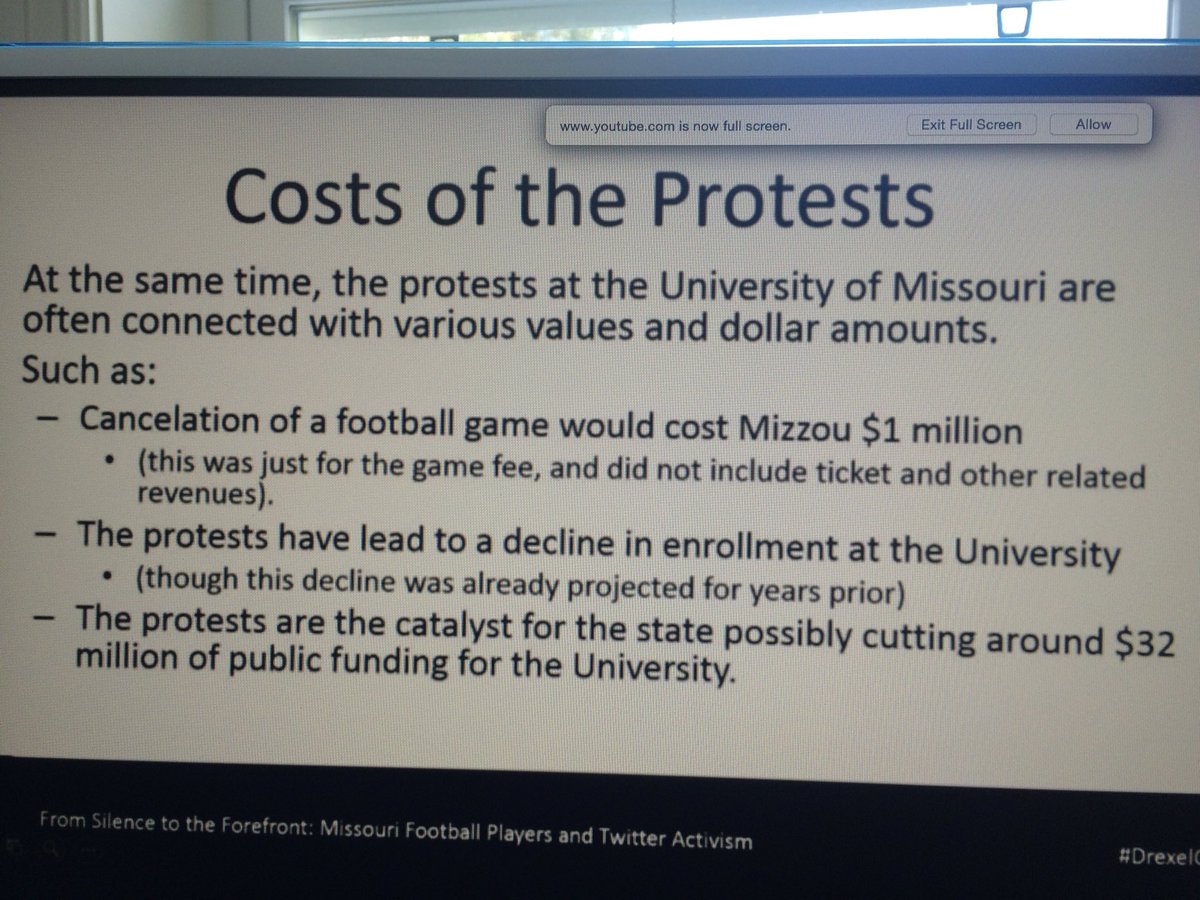 Eger24's tweet photo. .@watanabe2k now speaking @drexelcare on the economic cost of #footballprotest https://t.co/HBCsYJtg8a