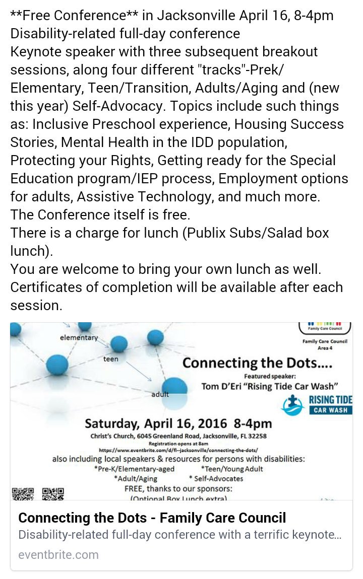 UNFSCEC's tweet image. #Free #Jacksonville #Conference #UNF
#disability