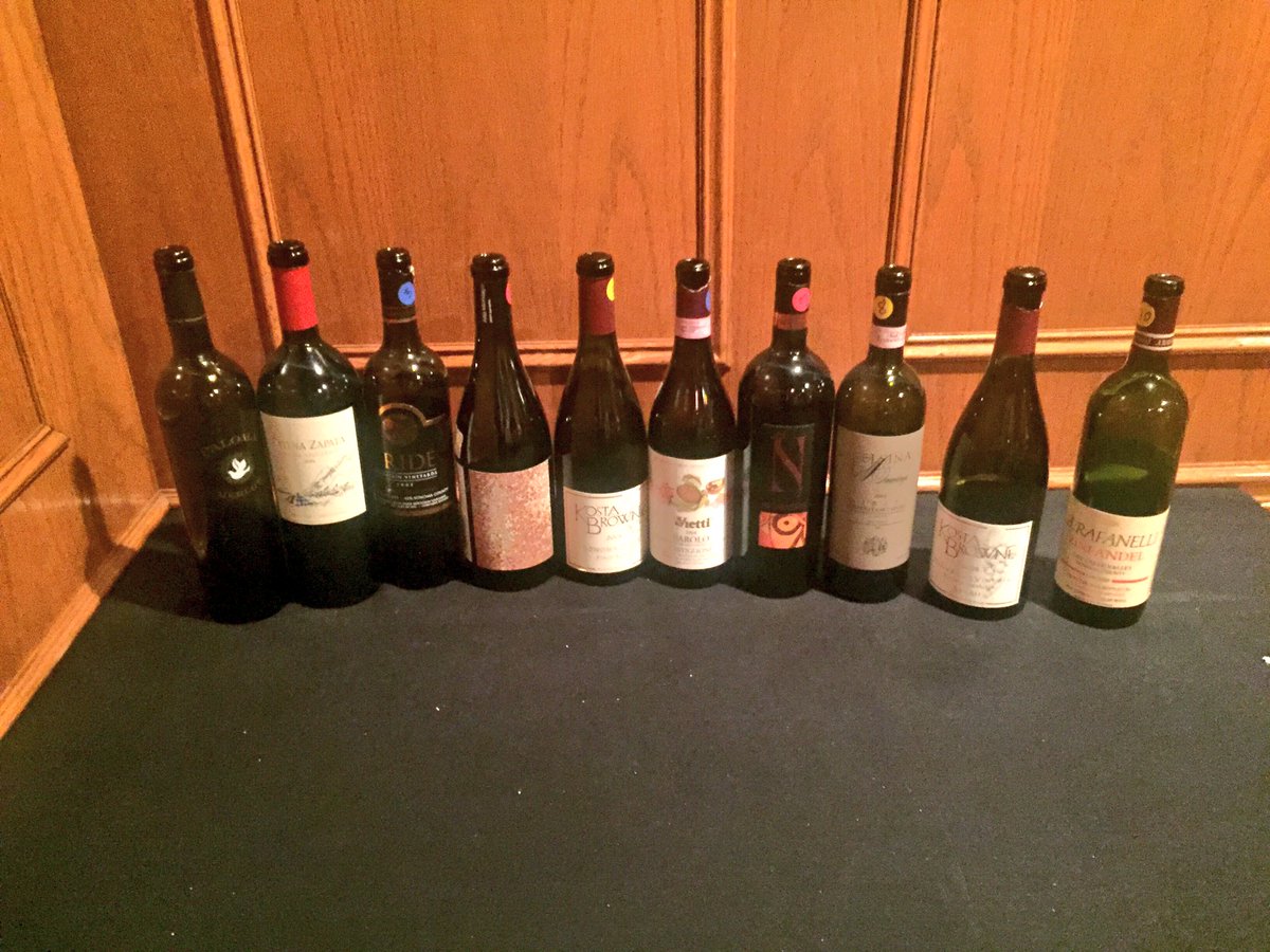 Our March task-identify blind <a href="/Kosta_Browne/">Kosta Browne Winery</a> <a href="/ARafanelliWine/">A.Rafanelli</a> <a href="/felsinawines/">Fèlsina</a> @PrideMtnSally <a href="/CatenaMalbec/">Catena</a> <a href="/alto_moncayo/">Bodegas Alto Moncayo</a>