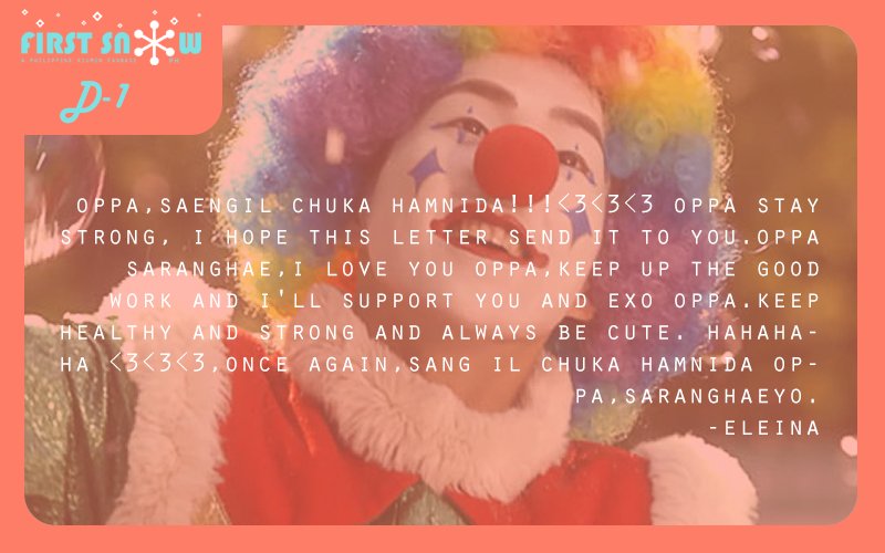 firstsnowph's tweet photo. D-1! Few minutes? seconds? left before xiu's bday! yay!
#xiudaybdayproject #featuredmessage
send your messages now! https://t.co/wHE1pjikmi