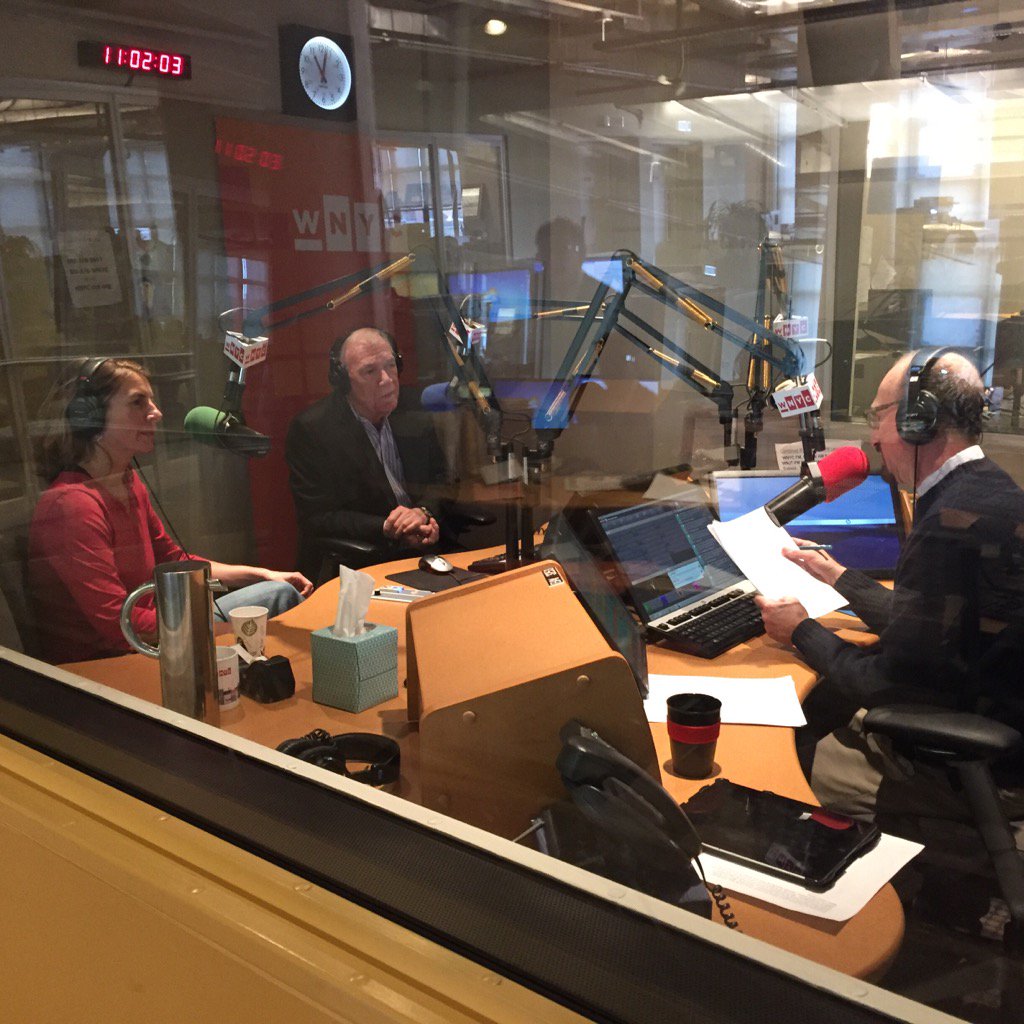 Betsywest's tweet photo. #spotlight reporters Robby Robinson, Sacha Pfeiffer @BrianLehrer now, at #cjsfriday @columbiajourn tonight! https://t.co/q9mzvE3sFv