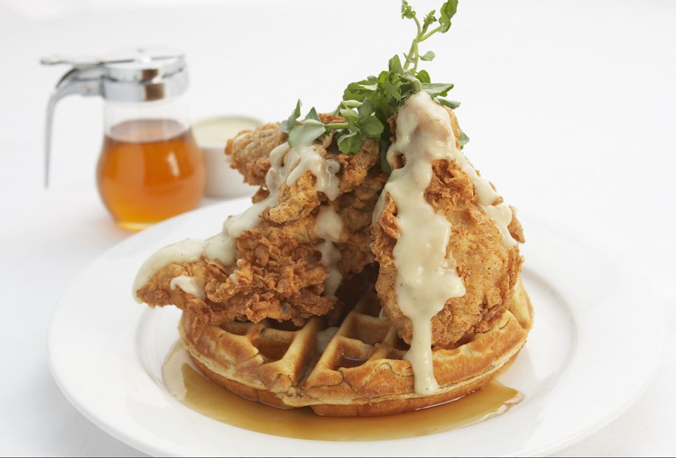 We’re celebrating #InternationalWaffleDay with the incredible Chicken &amp; Waffle <a href="/CAFETERIAnyc/">CAFETERIA</a>.