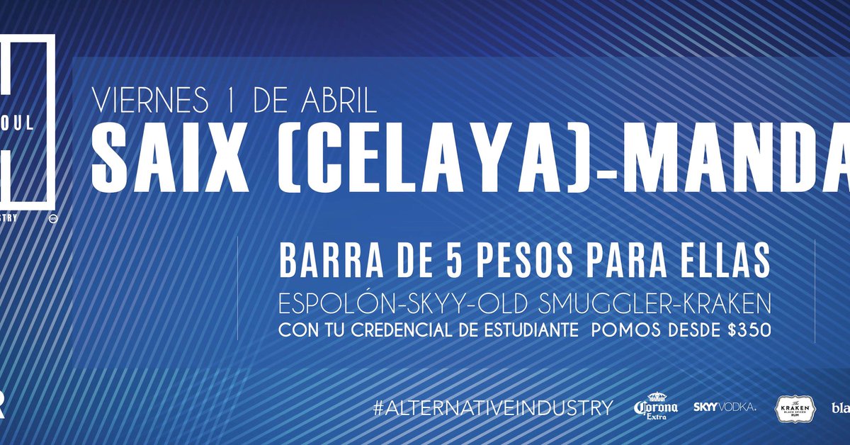 Estamos listos para hoy! Barra de $5 para ellas además de Saix en nuestro escenario junto con Mandala!