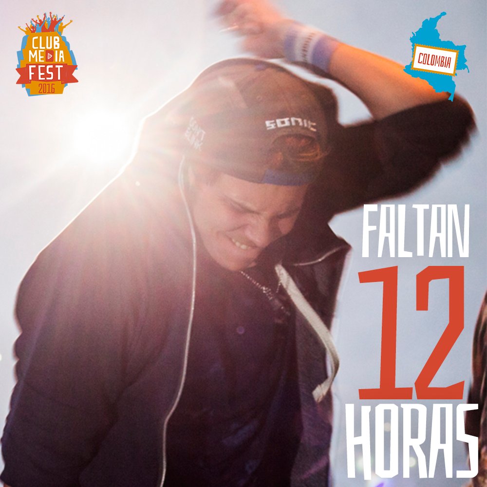 ClubMediaFest's tweet photo. Todo se vuelve realidad  en menos de 12 horas… Suerte para dormir hoy!!! #ClubMediaFestColombia https://t.co/tebqubBAUV