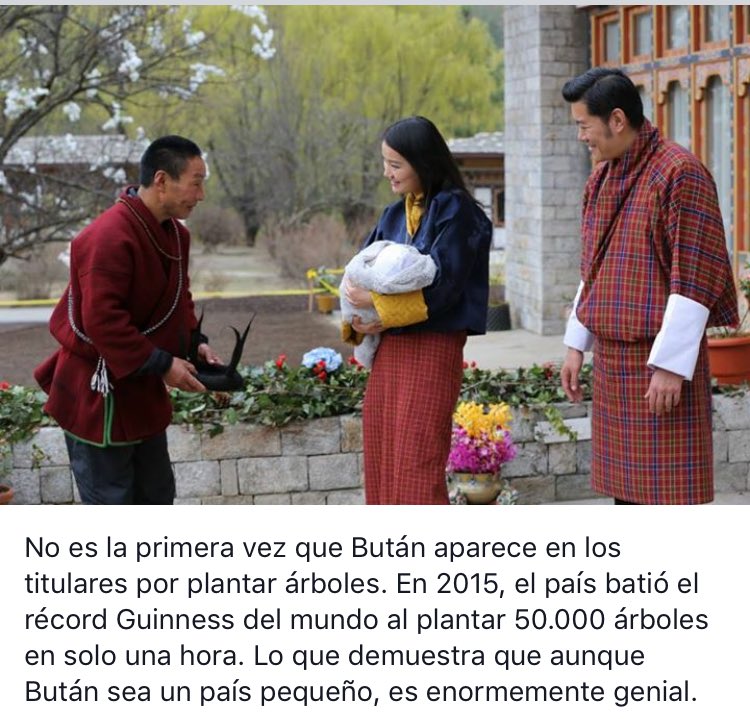FelipeCortesCL's tweet photo. #Bután, el país más ecológico del mundo, celebró nacimiento del nuevo príncipe plantando 108,000 árboles. https://t.co/6ubOlI4ynw