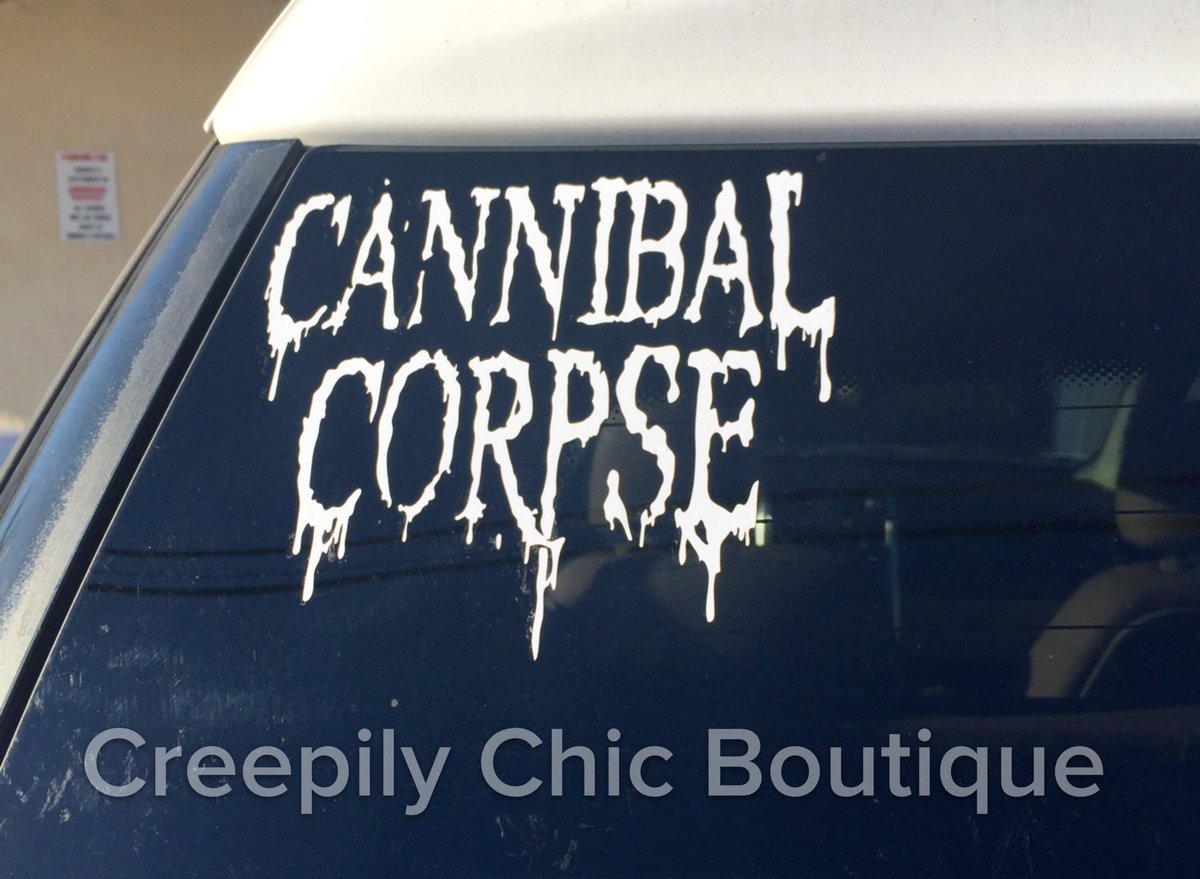 Cherri_Darling's tweet photo. New Cannibal Corpse decal in my etsy shop!Get one while supplies last! I do custom orders. 

https://t.co/7JpnmwOSOU https://t.co/UUn7W7zV7J