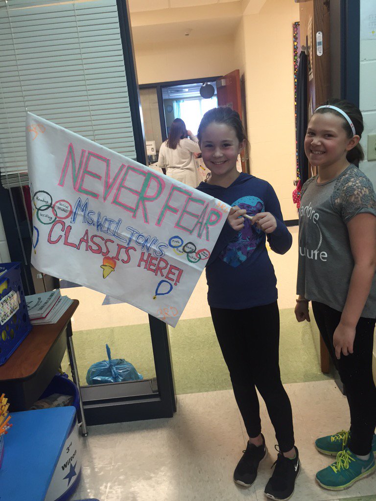 DRE3Wilton's tweet photo. Our class is "going for the gold" in MAP testing this year! #MAPkickoffrally #classflag https://t.co/doXHTcV5dc