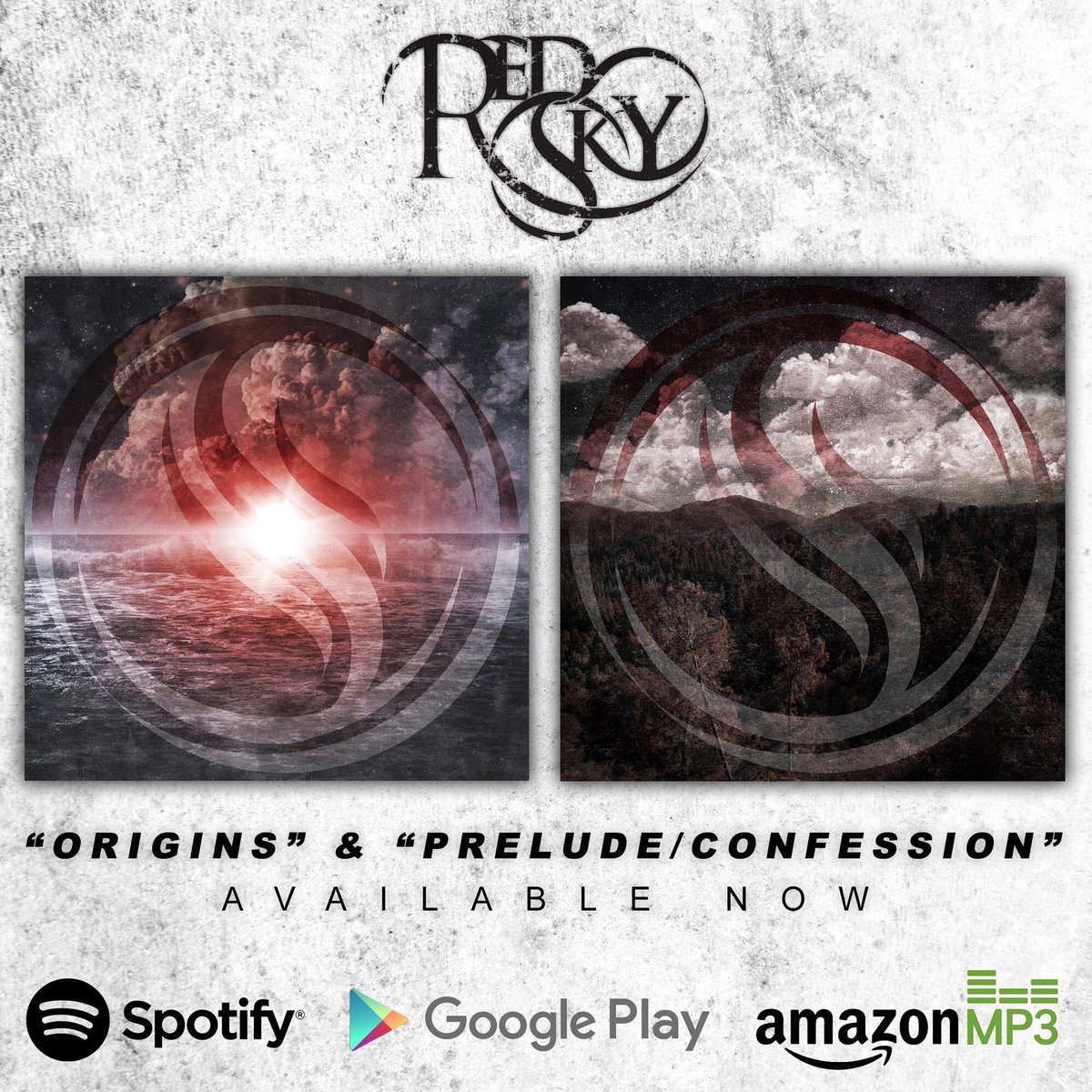 RedSkyUS's tweet photo. Our singles Prelude/Confession &amp; Origins are now available through ALL digital retailers! #NewMusicFriday #metal https://t.co/6WPO2r0ugE