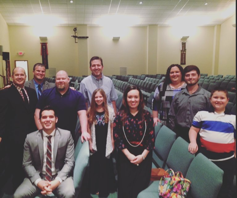 lore_family's tweet photo. Great service at Hurricane First Church of the Nazarene! Dr. Hermiz preached a great message. Here are some friends! https://t.co/ExHvBHZgRS