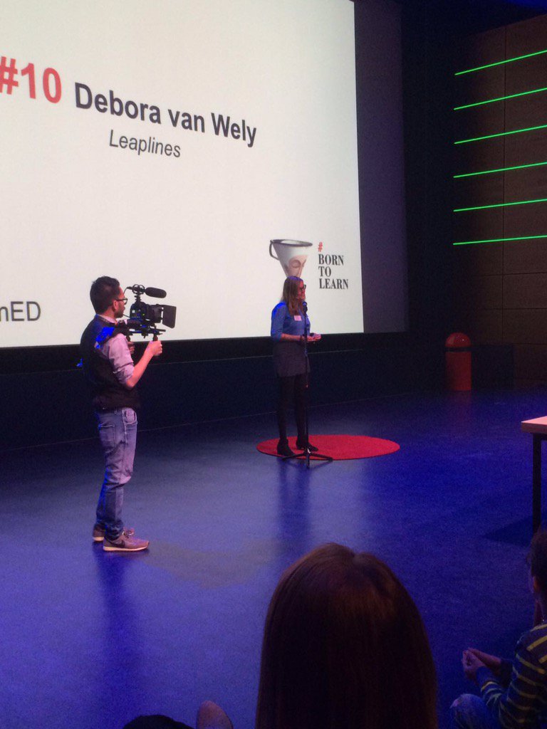 Debora_Moovs's tweet photo. Supergaaf. Pitchen op TedEx Amsterdam over life long Learning en het disruptive antwoord: Leaplines! https://t.co/5cvNCp7daz
