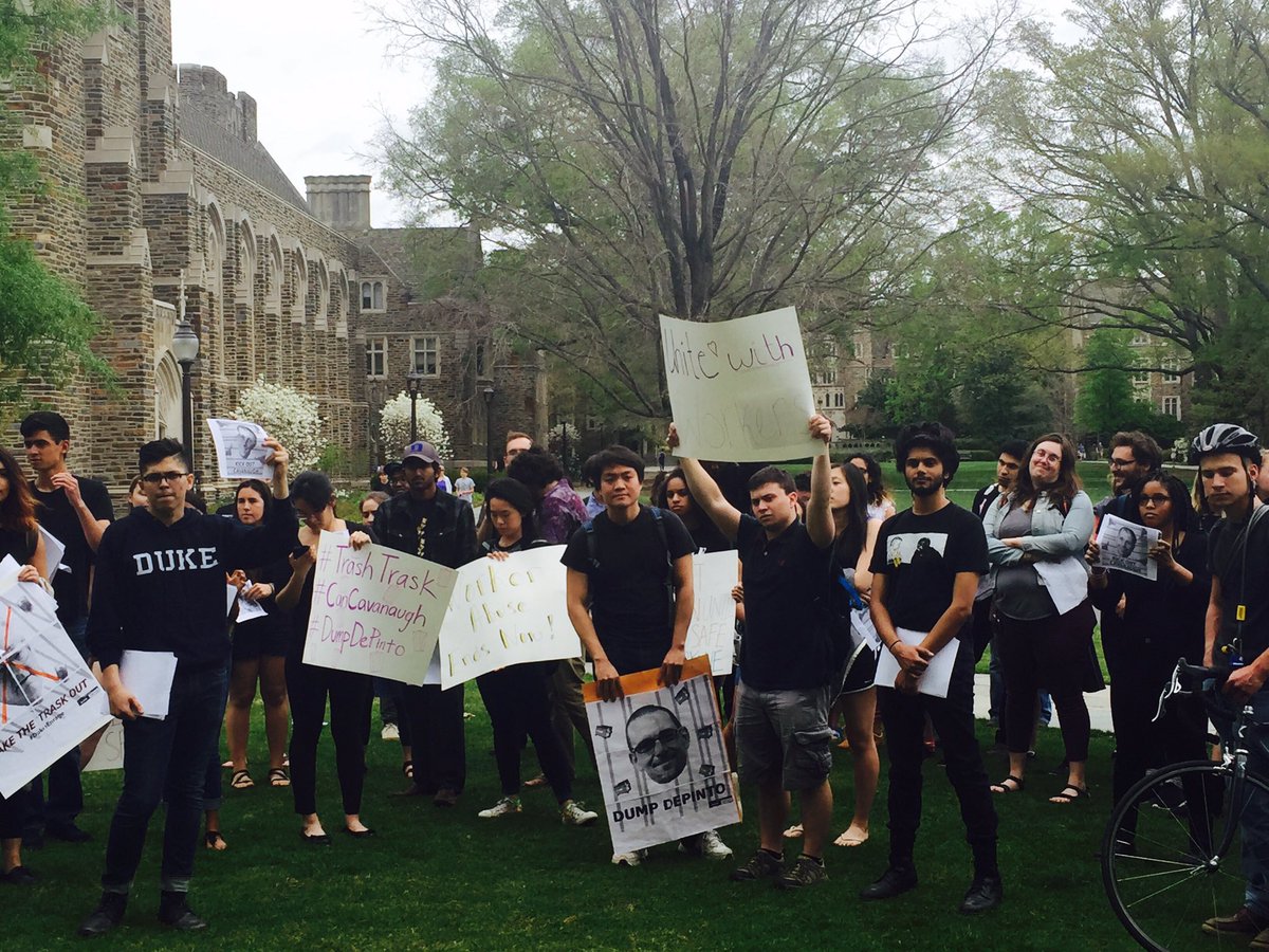 darklordmitch's tweet photo. #dismantledukeplantation solidarity with Duke workers! #trashtrask #duke2020 https://t.co/BEsisY7S1f