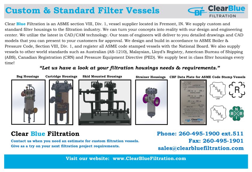 bcrotty3's tweet photo. Clear Blue Filtration would like to make your filtration vessels..Have a good weekend everyone. https://t.co/URKptuZy7P