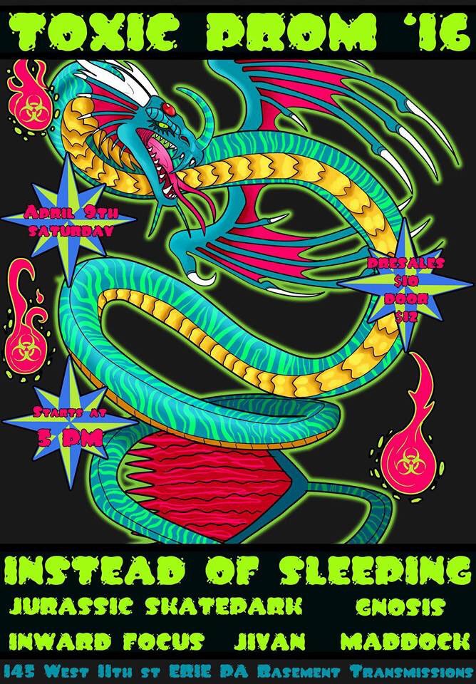 Inward_Focus's tweet image. Catch our set at Basement Transmissions April 9th at Toxic Prom!. Hit us up for tickets. Going to be a blast!.