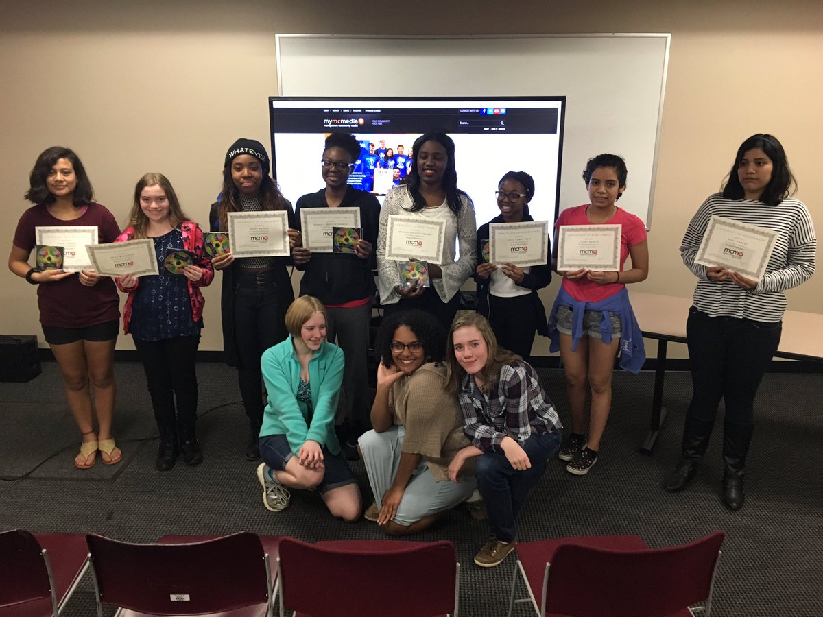 MandiWyndham's tweet photo. .@mymcmedia newest #backpackjournalists! So proud of these lovely young ladies! #youthmedia @CarolynRask https://t.co/asNaczZ1tp