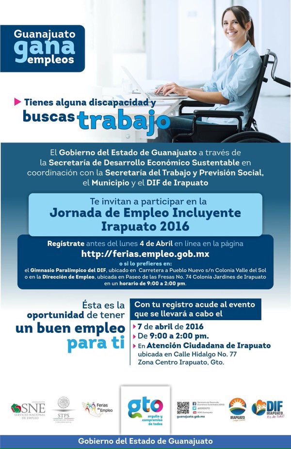 Ortiz_Irapuato's tweet photo. Si tienes o conoces a alguien con discapacidad y busca trabajo, esta información te interesa: #EmpleoIncluyentePCD https://t.co/pdx6W9FRLK