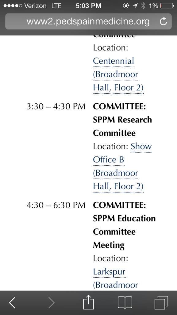 PedsPainMed's tweet image. SPPM #research committee meeting at 3:30-- see you there!! #SPPMCOS2016 #SPACOS2016