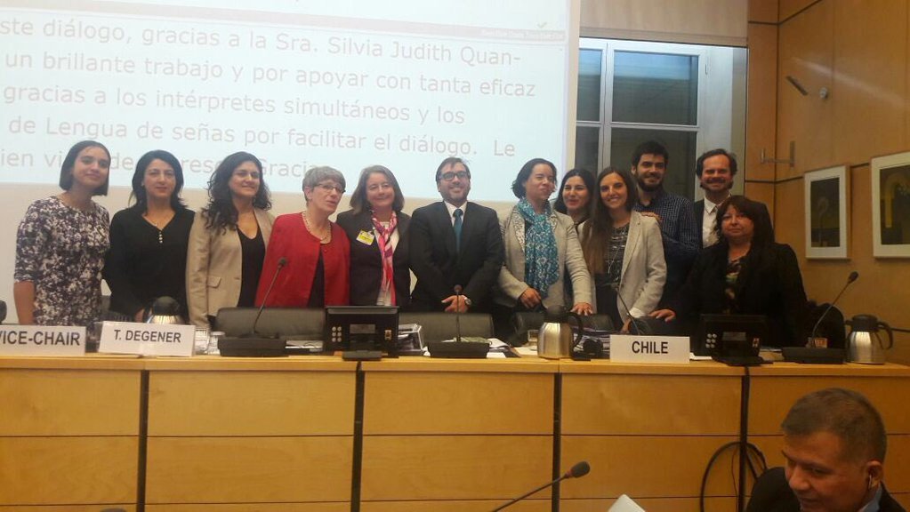 MintrabChile's tweet photo. Delegación Chilena en Ginebra aborda medidas para evitar la discriminación laboral para personas con discapacidad https://t.co/POU01sfbW8