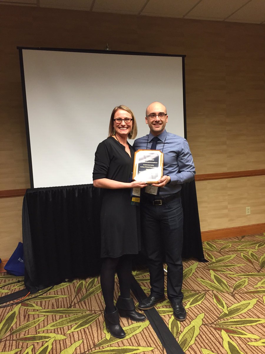 nmconnell's tweet image. Congratulations to Dr. David Pyrooz! Juvenile Justice Section Caeti memorial Award recipient 2016! #ACJS2016