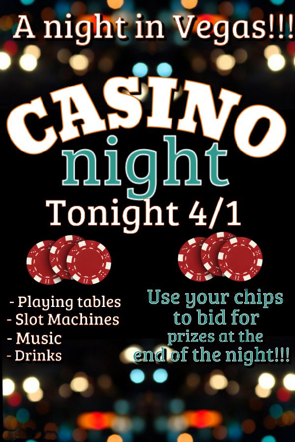 UnionCampusLife's tweet photo. Casino Night! TONIGHT @ 7:30pm!!! https://t.co/IBY6gQtgwD