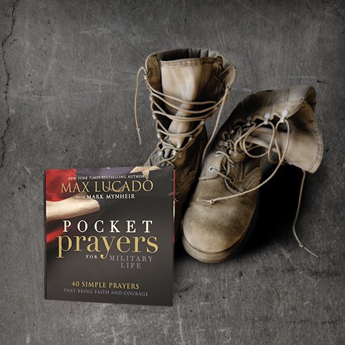 LucadoTeam's tweet photo. Thank the military today w/ @MaxLucado's Pocket Prayers for Military Life. #Free sample at https://t.co/UGe8GCNhxB. https://t.co/AB81jb4cs1