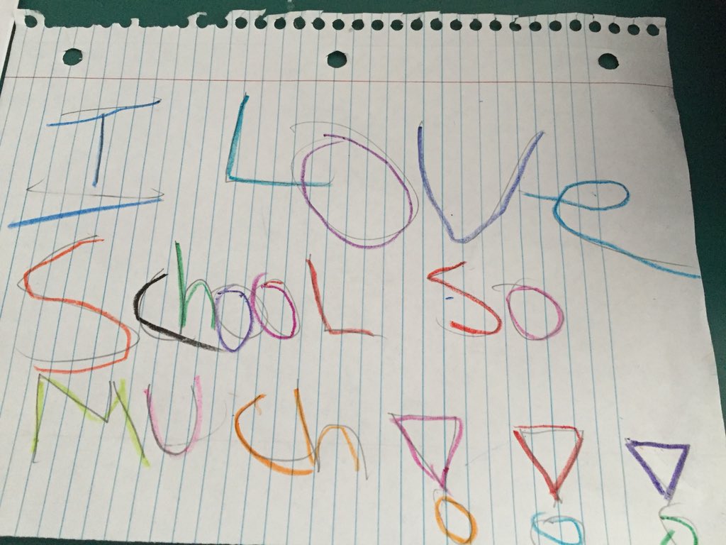 MiftariCYNH16's tweet photo. A student handed this to me after thanking me for helping her on her spelling homework #makebetterhappen https://t.co/7PW7hhWMHi